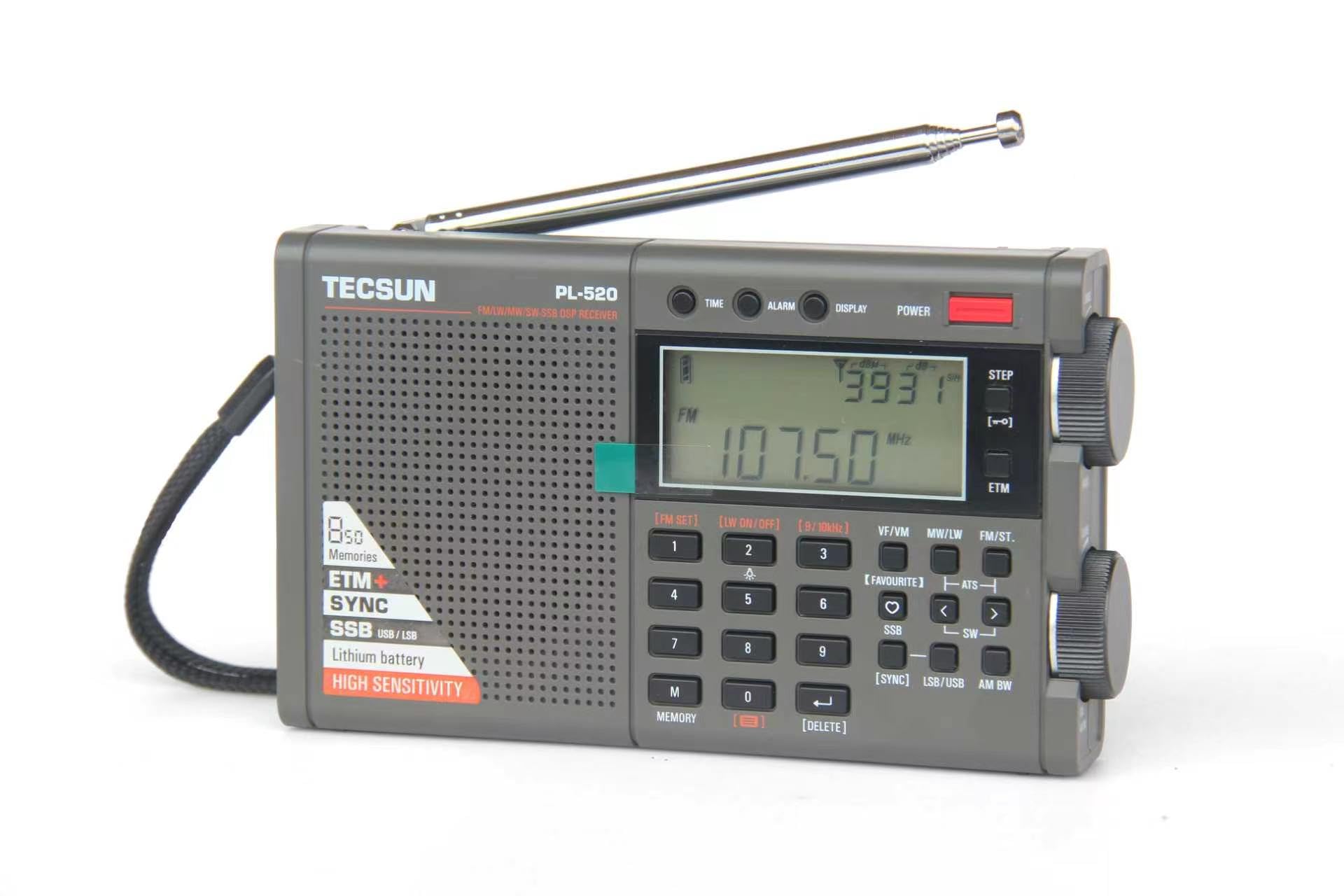 Amazon.co.jp: TECSUN PL-520 FM/LW/AM/SW SSB 高感度 混信回避 BCL